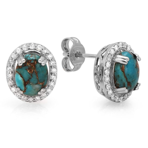 PMI 14W@3.8 44RD1@0.31 2C.TRUQ@1.89 COPPER TURQUOISE EARRINGS
