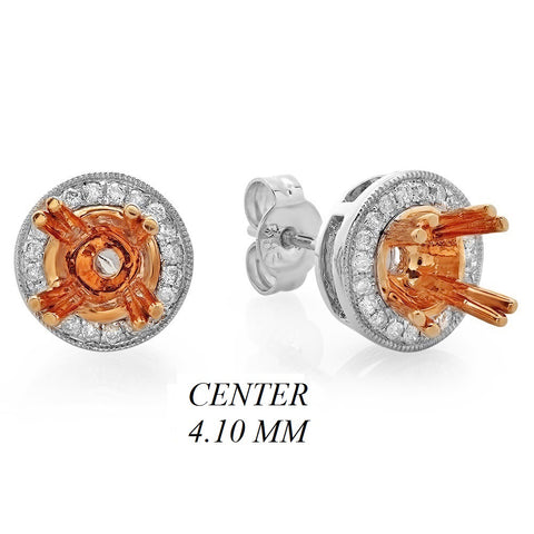 PMI 14WP@2.20 30RD3@0.16 (0.25CT) 4.10MM ROUND TWO TONE