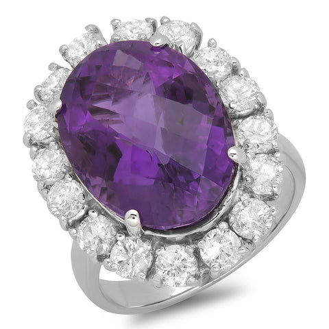 PMI 14W@9.1 16RD2@1.81 1AMountings@9.91 AMETHYSolitaires RING