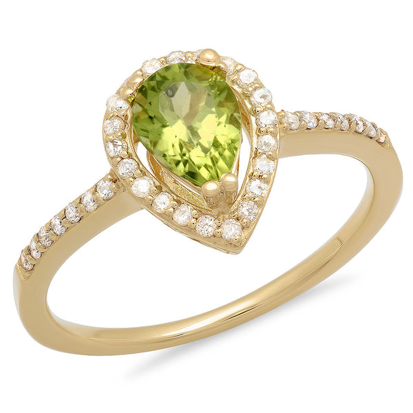 PMI 14Y@2.30 35RD4@0.19 1PER@0.76 PEAR SHAPE PERIDOT