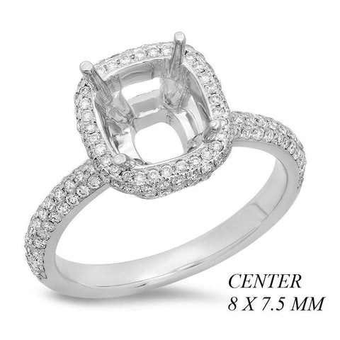 PMI 14W@5.0 PAVE 162RD1+@0.64 8X7.5MM CUSHION