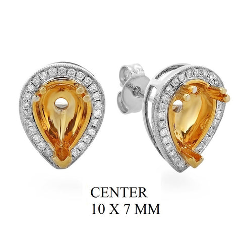 PMI 14WY@3.54 56RD3@0.26 10X7MM PEAR TWO TONE