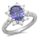 PMI 14W@3.60 62RD1@0.72 1TZ@1.78 TANZANITE RING