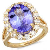PMI 14Y@6.1 52RD2@1.45 1TZ@6.18 TANZANITE RING