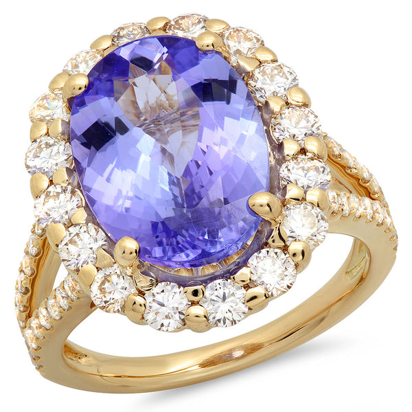 PMI 14Y@6.1 52RD2@1.45 1TZ@6.18 TANZANITE RING