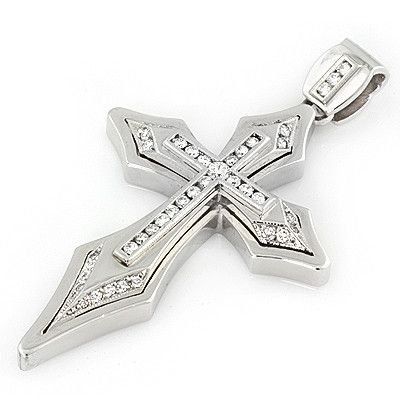 PMI 14W@18.29 44RD@0.73 2.5INCH CROSS PENDANT