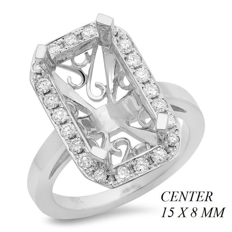 PMI 14W@6.3 PAVE 22RD1@0.42 15X8MM EMERALD