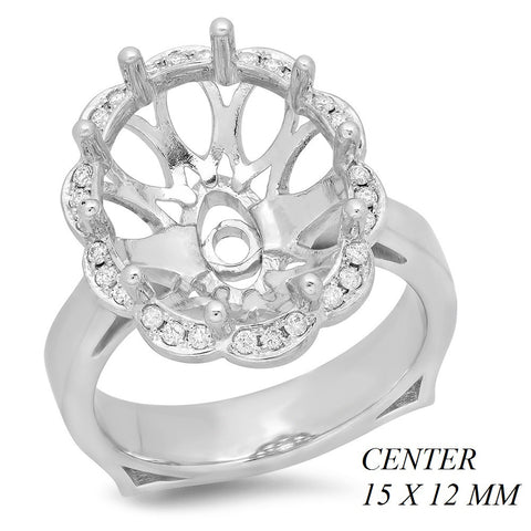 PMI 14W@6.7 PAVE 30RD1@0.17 15X12MM OVAL