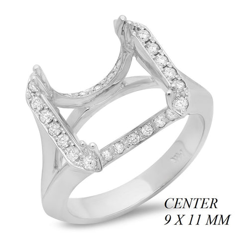 PMI 14W@6.2 32RD1@0.30 PAVE 9X11MM EMERALD EASolitaires WESolitaires