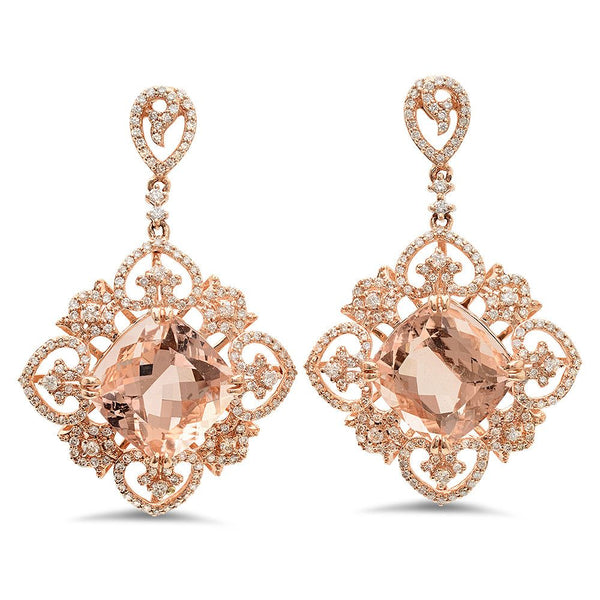 PMI 14P@9.70 324RD1@1.45 2MORG@15.87 MORGANITE EARRINGS