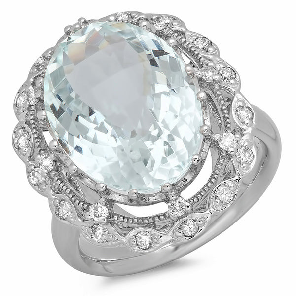 PMI 14W@7.7 24RD3@0.31 1AQUA@6.85 AQUAMARINE RING