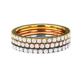 PMI 14TRI@5.3 36RD1@0.69 TRI-COLOR STACKABLE DIAMOND Bands