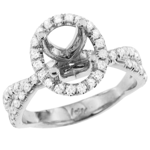 PMI 14W@6.1 56RD1@0.68 U-PAVE OVAL HALO INFINTY SHANK