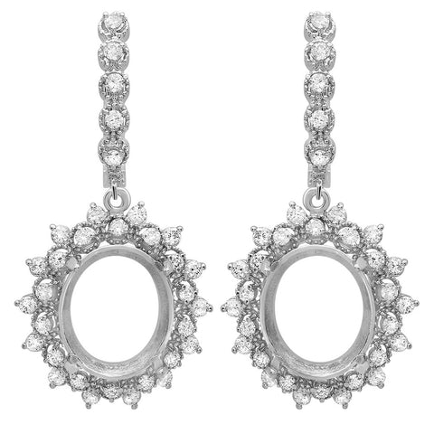 PMI 14W@8.9 66RD1@1.59 OVAL EARRINGS