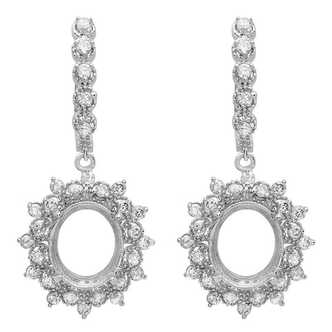 PMI 14W@7.8 58RD2@1.63 OVAL EARRINGS