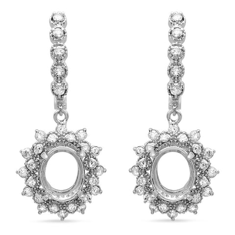 PMI 14W@7.2 58RD1@1.27 OVAL EARRINGS
