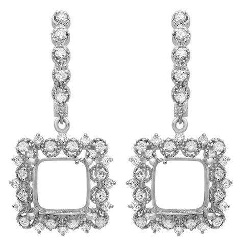 PMI 14W@7.5 66RD@1.34 CUSHION EARRINGS