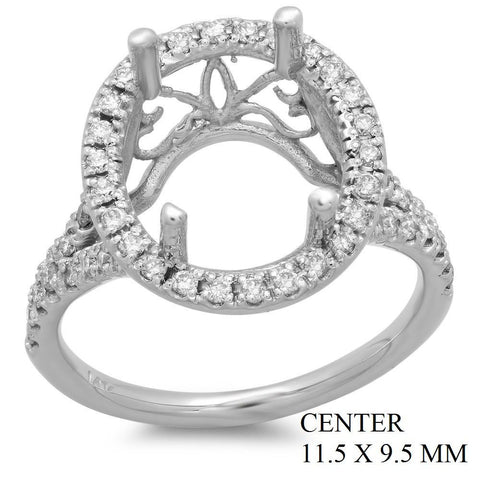 PMI 14W@4.3 49RD1@0.39 11.5X9.5MM OVAL SPLIT SHANK HALO