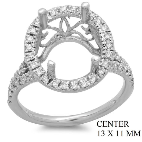 PMI 14W@4.3 51RD1@0.41 13X11MM OVAL SPLIT SHANK HALO