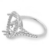 PMI 14W@4.2 50RD1@0.49 14X11MM PEAR SHAPE SPLIT SHANK HALO