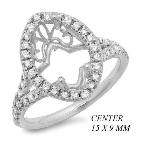 PMI 14W@4.7 50RD1@0.49 15X9MM MARQUISE SPLIT SHANK HALO