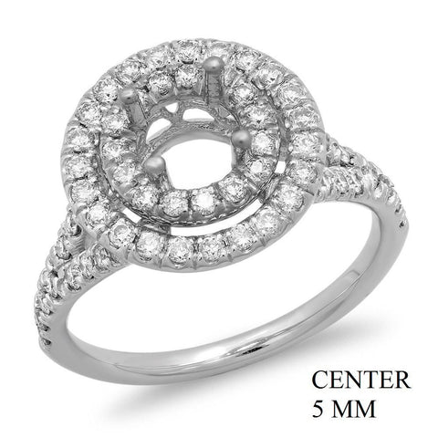 PMI 14W@4.50 58RD1@0.67 5MM ROUND DOUBLE HALO SPLIT SHANK