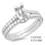 PMI 14W@4.2 38RD2@0.56 SET 6X4MM PEAR WITH CURVED BAND