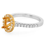 PMI 14YW@4.1 31RD1@0.43 7X5MM OVAL TWO TONE HALO
