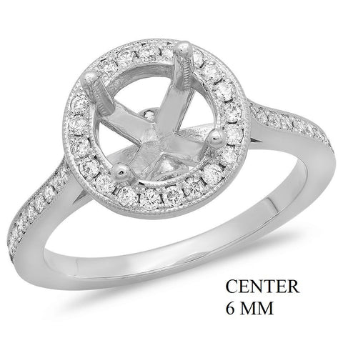 PMI 14W@3.80  44RD1@0.28 6MM PAVE' ROUND HALO