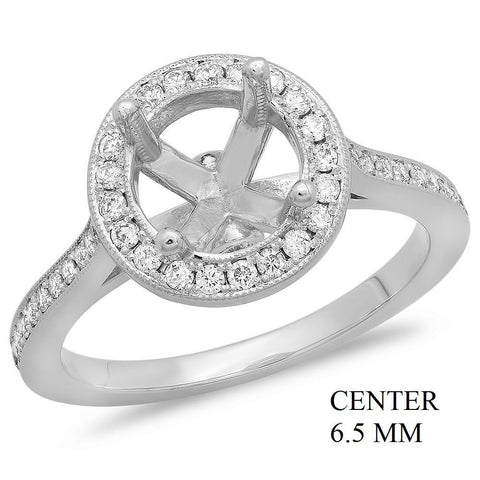 PMI 14W@3.80 PAVE 44RD1@0.28 6.5MM PAVE' ROUND HALO