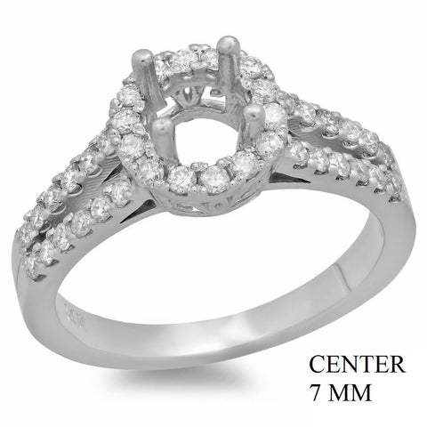 PMI 14W@4.2 42RD1@0.51 7MM ROUND SPLIT SHANK HALO