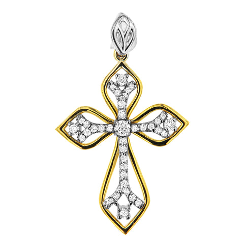 PMI 14WY@4.60 38RD1@0.70 TWO-TONE DIAMOND CROSS