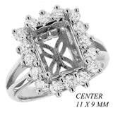 PMI 14W@7.32 16RD1@1.25 11X9MM EMERALD CENTER