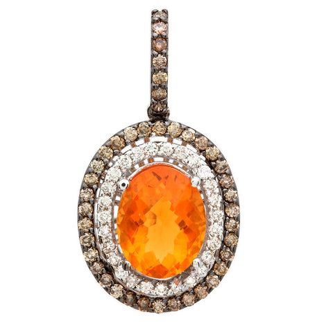 PMI 14W@2.70 40RD3@0.31 27RD1@0.19 1FO@1.46 FIRE OPAL PENDANT