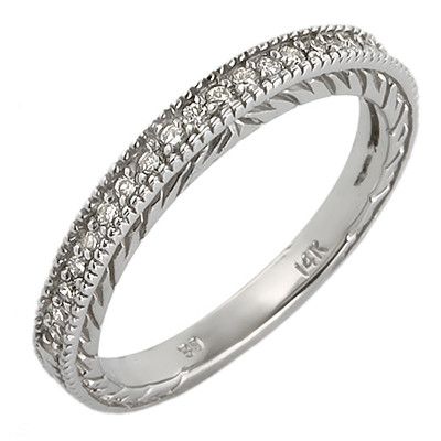 PMI 14W@2.8 21RD@0.20 2.4mm MILLIGRAIN ENGRAVED DIAMOND BAND