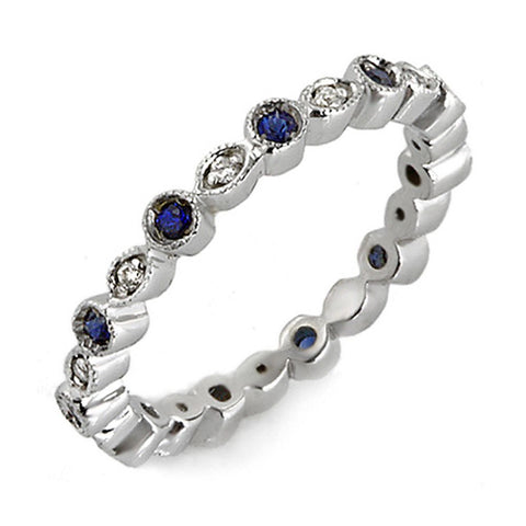 PMI 14W@2.1 11RD@0.08 11SAP@0.21 (1.2,1.7) SAPPHIRE RING