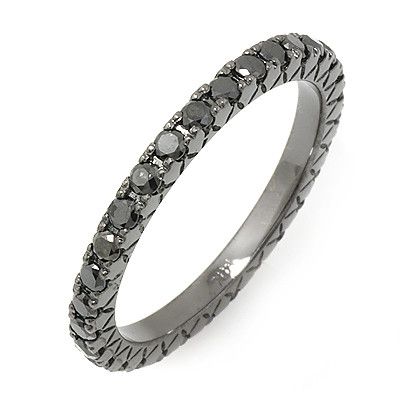 PMI 14W@2.1 30BLK@0.80 BLACK DIAMOND ETERNITY RING