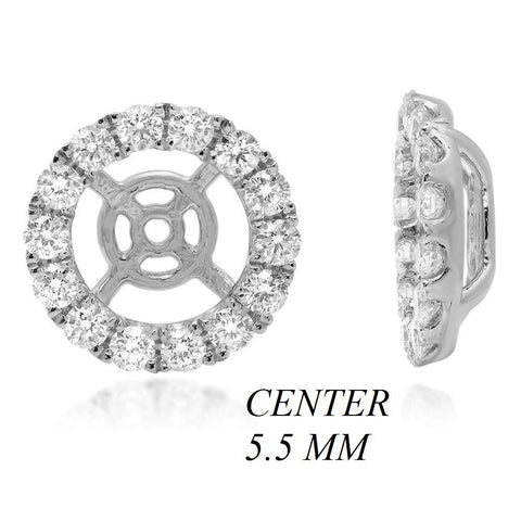 PRIME 14W@1.4 22RD2@0.50 5.5MM ROUND EARRING JACKETS