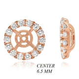 PMI 14W@1.8 28RD1@0.68 6.5MM ROUND EARRING JACKETS
