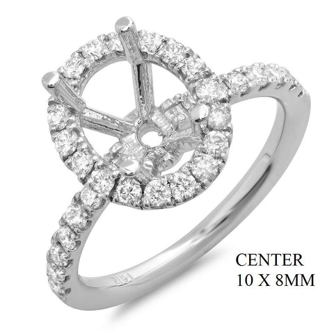 PMI 14W@3.30 32RD1@0.61 10X8 OVAL HALO