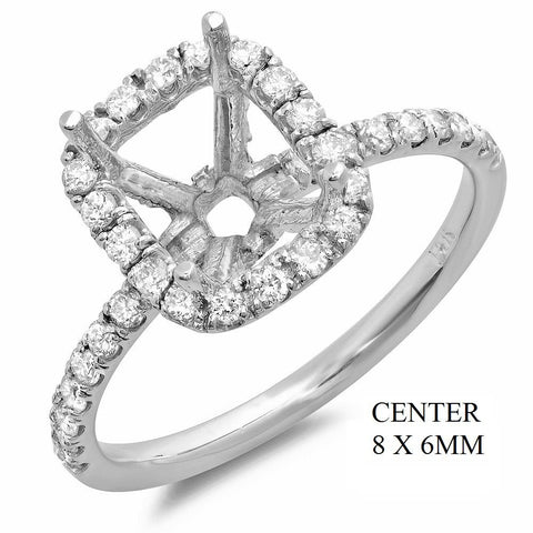 PMI 14W@2.60 54RD1@0.62 8X6MM CUSHION HALO