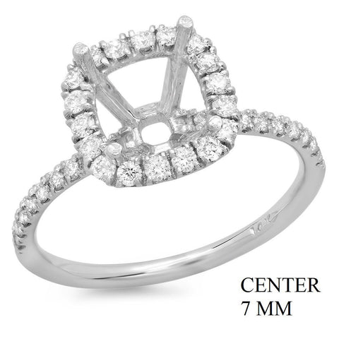 PMI 14W@2.50 36RD1@0.42 7MM CUSHION HALO