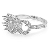 PMI 14W@4.0 43RD1@0.71 6MM 2/5MM ROUND 3-STONE HALOS