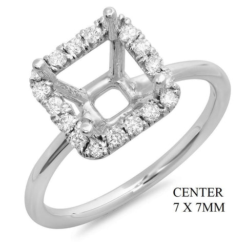 PMI 14W@2.7 18RD1@0.27 7X7MM CUSHION HALO