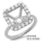 PMI 14W@4.4 20RD2@0.58 (10X10MM) CUSHION HALO