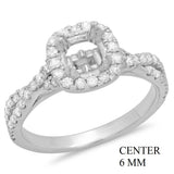PMI 14W@4.3 58RD1@0.61 6MM CUSHION HALO