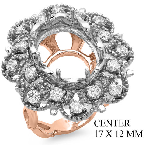 PMI 14WP@13.4 16RD1@1.18 17X12MM OVAL TWO TONE