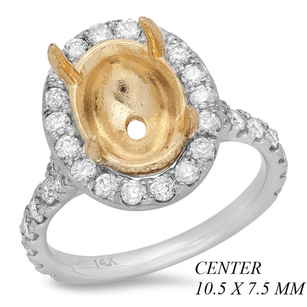 PMI 14YW@5.62 42RD1@0.98 10.5X7.5MM OVAL TWO TONE