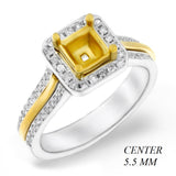 PMI 14YW@6.8 64RD1@0.33 5.5MM PRINCESS TWO TONE